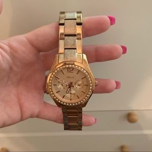 Fashion watch rose gold